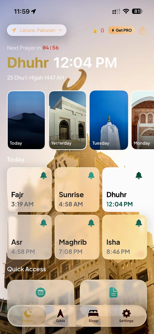 Athanify app screen 2