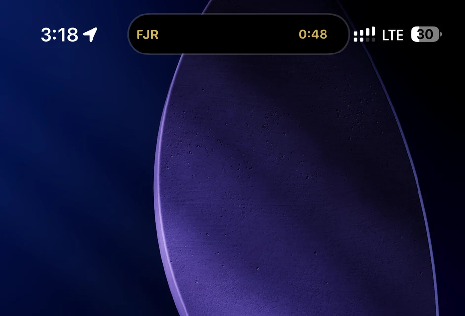 Athanify countdown in the Dynamic Island