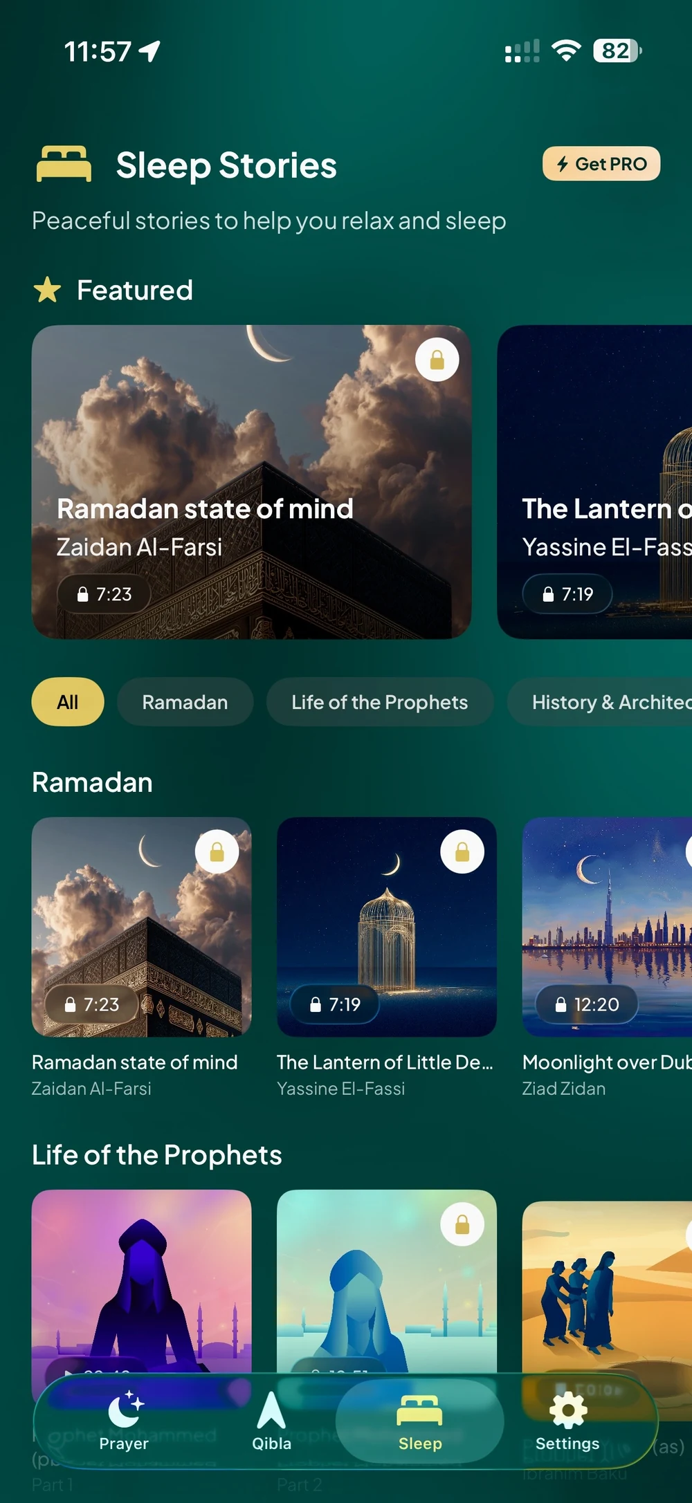 Athanify sleep stories library